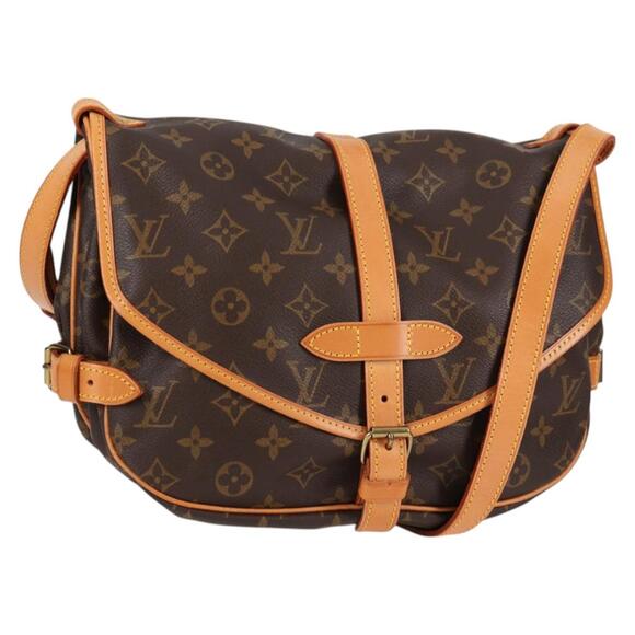 LOUIS VUITTON Monogram Saumur 30 Shoulder Bag M42256 - Picture 1 of 16